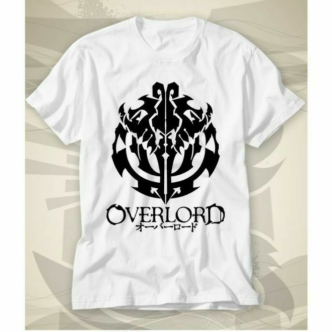 Baju Kaos Anime Overlord logo besar