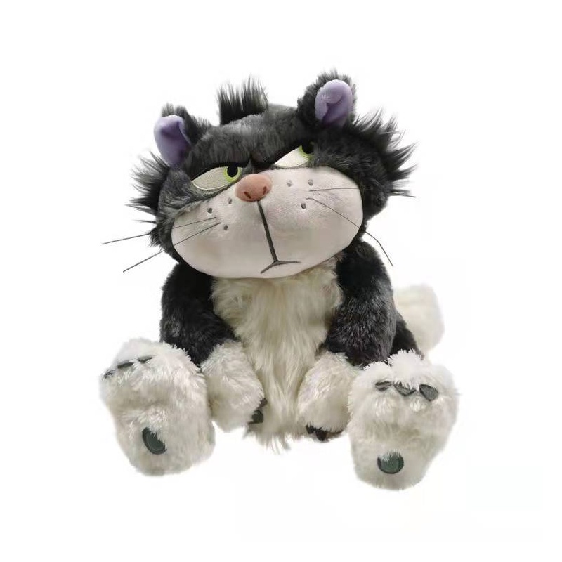 Ready Stock!!! 30CM/40cm Disney Mainan Boneka Stuffed Plush Kucing Hitam Cinderella Lucifer Untuk Dekorasi Rumah / Hadiah Anak