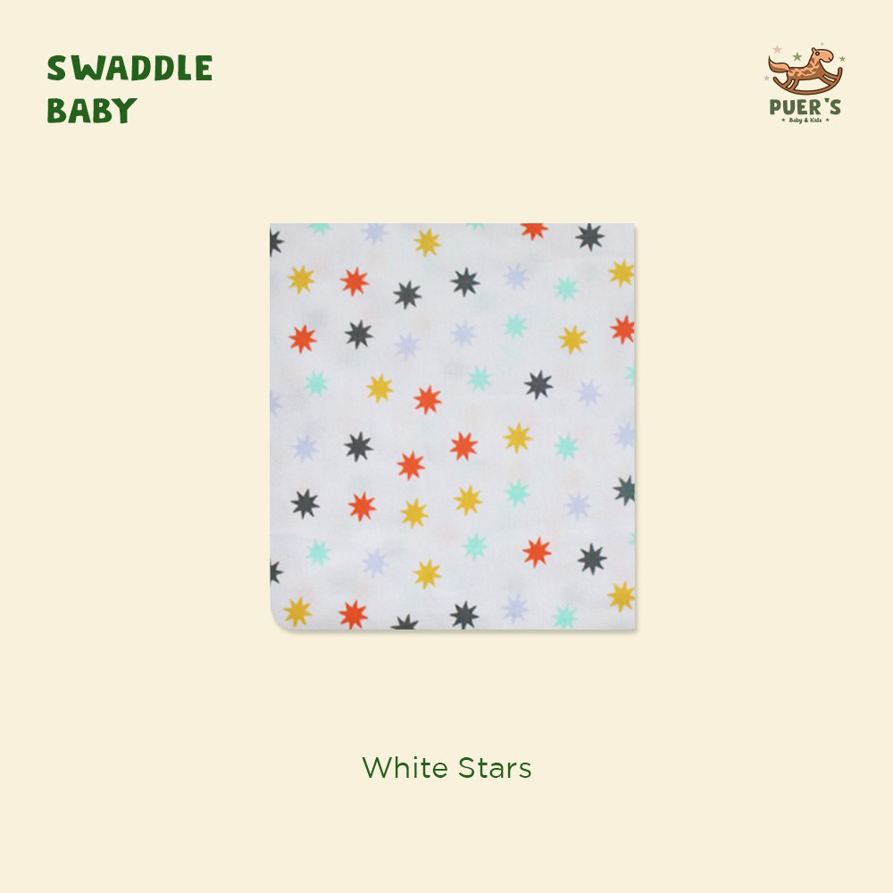 BEDONG BAYI (SWADDLE BABY) PUER’S WHITE STARS