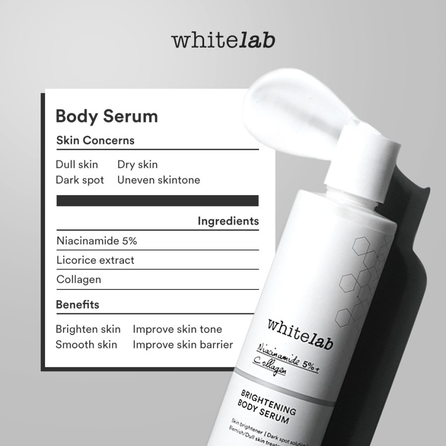 BPOM WHITELAB BRIGHTENING BODY SERUM 200GR / BODY LOTION / SYE