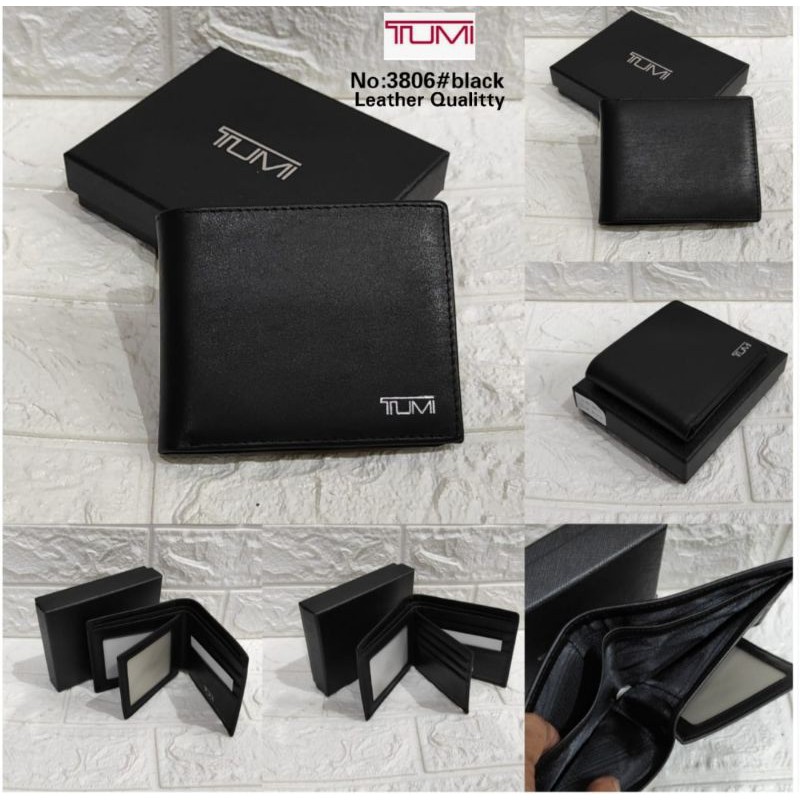 Dompet TUMI Men Wallet Leather/Dompet Kulit Asli Impor