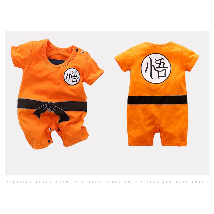 Baju Kostum Anime Naruto Goku Luffy Onepiece Akatsuki bahan Katun Anak Bayi 0-2 tahun