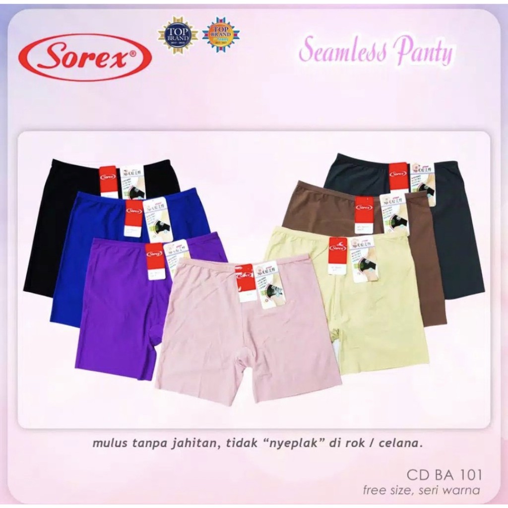 CELANA DALAM SOREX SEAMLESS BA 101 SHORT SEGIEMPAT ; BA 100 SEAMLESS SEGITIGA