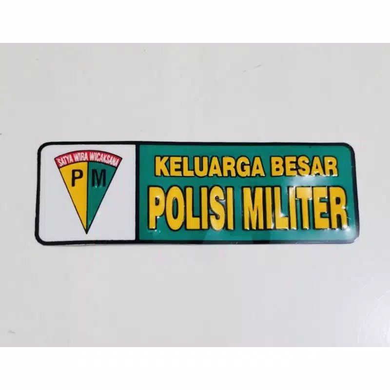 

Stiker PM - Stiker KELUARGA BESAR POLISI MILITER