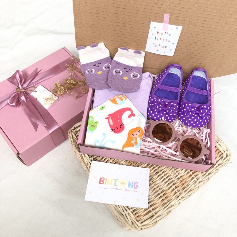 HAMPERS | Baby Hampers / Baby Gift / Newborn Hampers / Hampers Bayi / Kado Bayi / Kado Lahiran-Basic Lillac