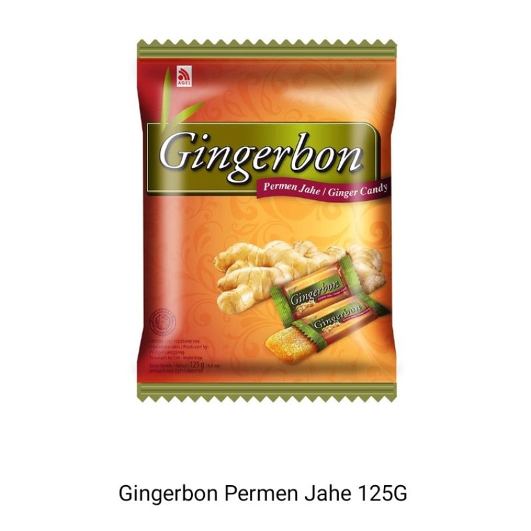 Permen Gingerbon jahe susu isi 125gr