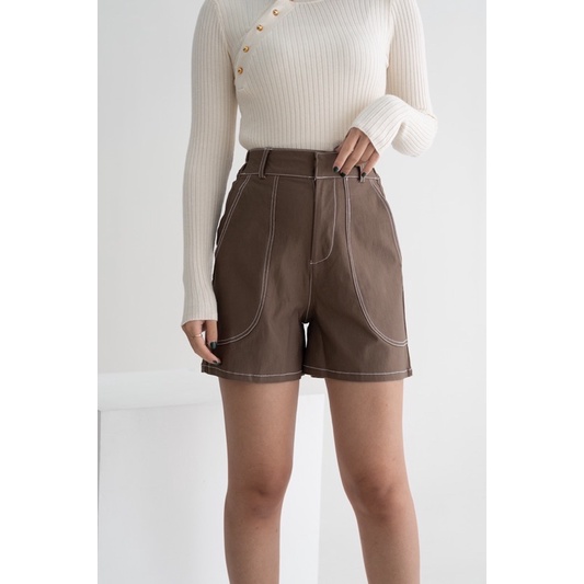 IWEARGRACIE - RAE SHORT PANTS / CELANA PENDEK WANITA / CELANA HIGHWAIST