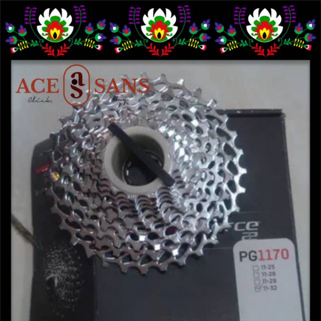 GRATIS ONGKIR | Sram Force 22 Cassette | Sprocket PG-1170 11-32 11Spd #8259 | Rantai Sepeda | Ori