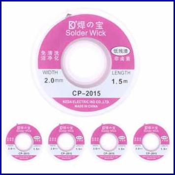 Solder Wick Pita Pembersih Timah 2.0mm 1.5 meter