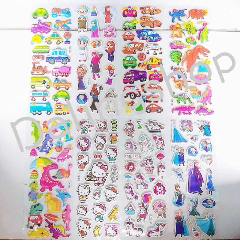 

Dalingshop New Stiker 3D Timbul / Lovely & Fun Sticker / Produk Baru Stiker Timbul 1 Lembar TK, XYK