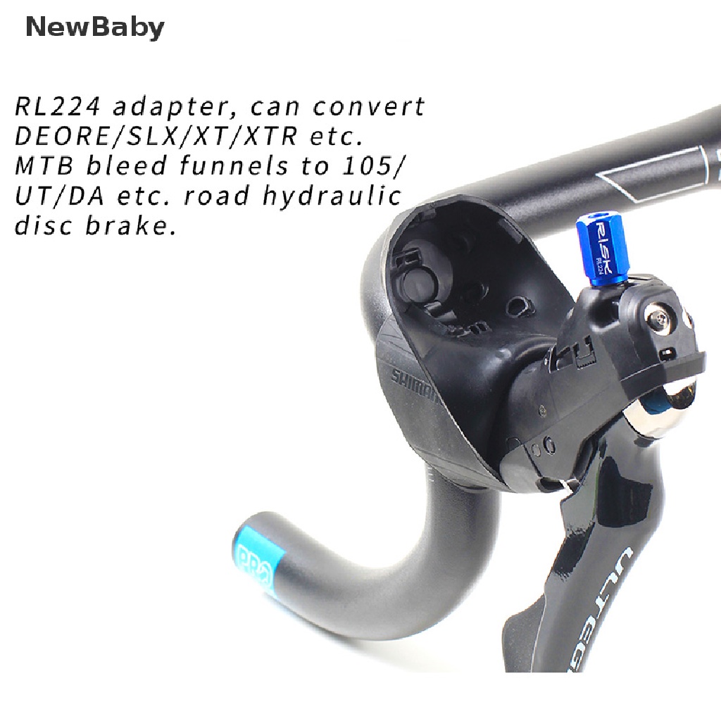 NewBaby RL224 Convert To Road Hydraulic Disc Brake Bicycle Bike Bleed Funnel Adapter ID