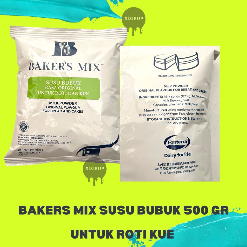 SUSU BUBUK BAKERS MIX 500 GRAM / MILK POWDER FONTERRA / ANCHOR