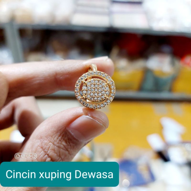 Cincin xuping lapis emas 24k wanita dewasa terbaru