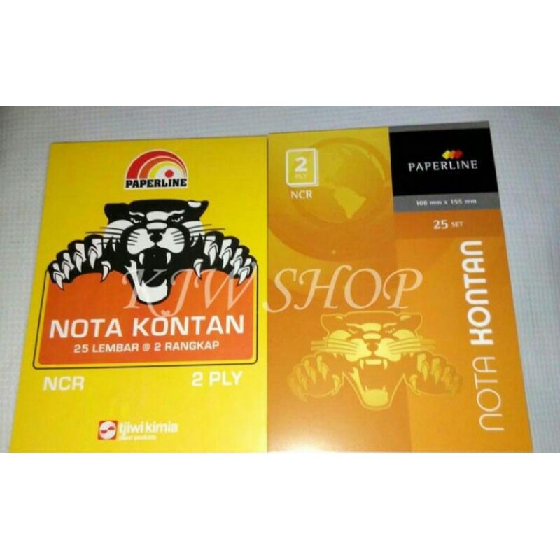 

Nota Kontan Tanpa Karbon Paper Line