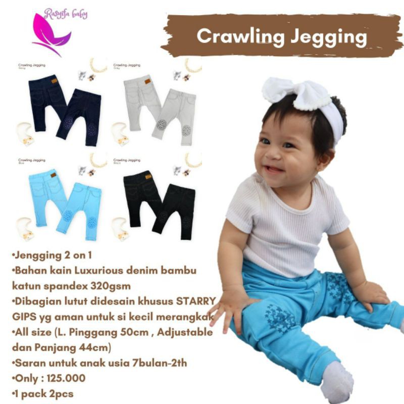 Crawling Jegging Celana Jeans merangkak CuddleMe | Jegging Anak Celana Jeans Anak Celana Jeans Bayi