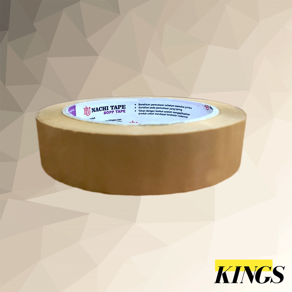 

Nachi Tape OPP Selotip / Pita Perekat / Lakban Coklat Sedang 2.4 cm