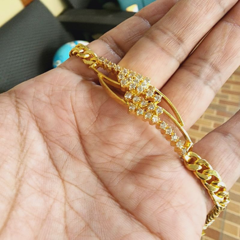 Gelang Wajik Mata Minyak Lapis Emas Gold