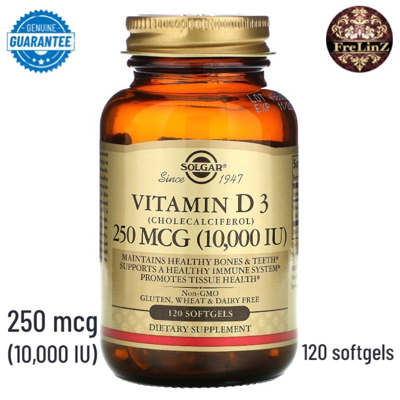 Solgar Vitamin D3 10000 IU 120 Softgels