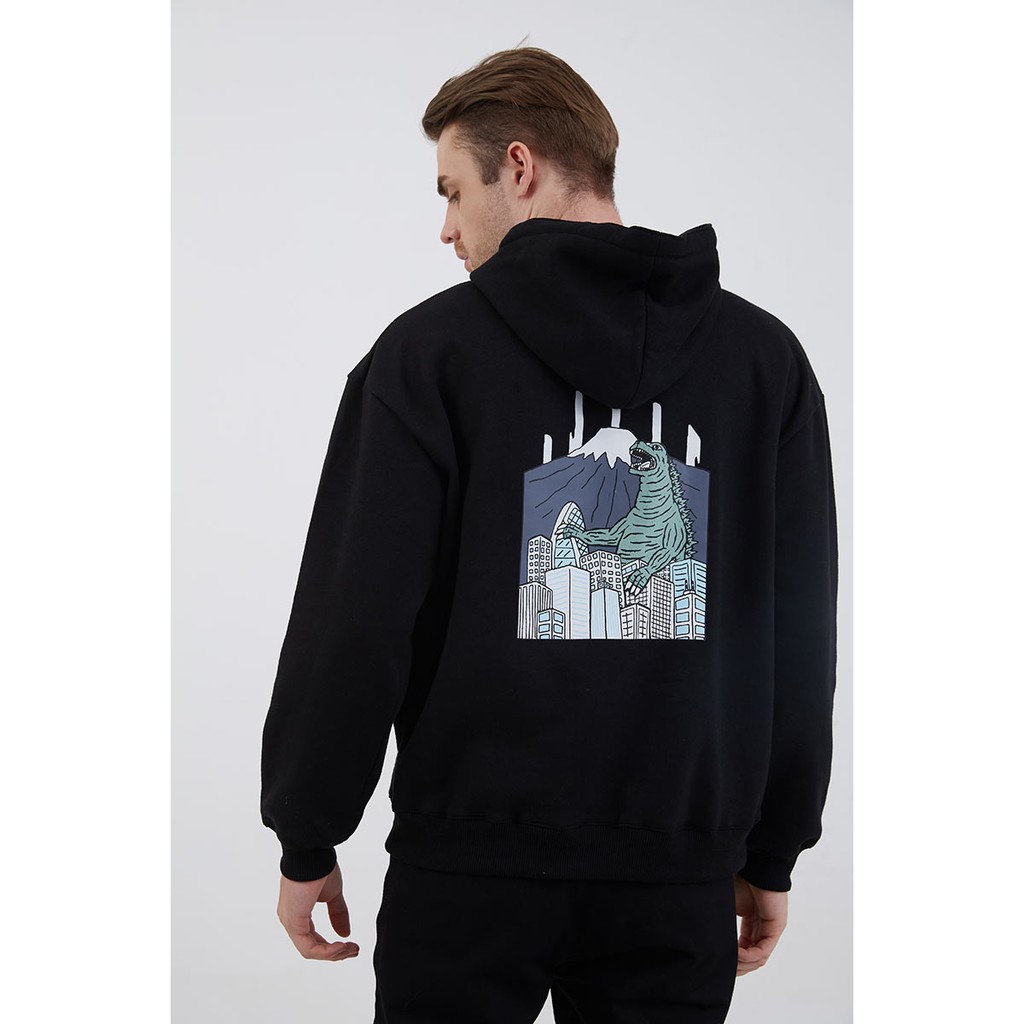 Berrybenka Street - Outer Sweater Hoodie Pria Godzilla Fuji