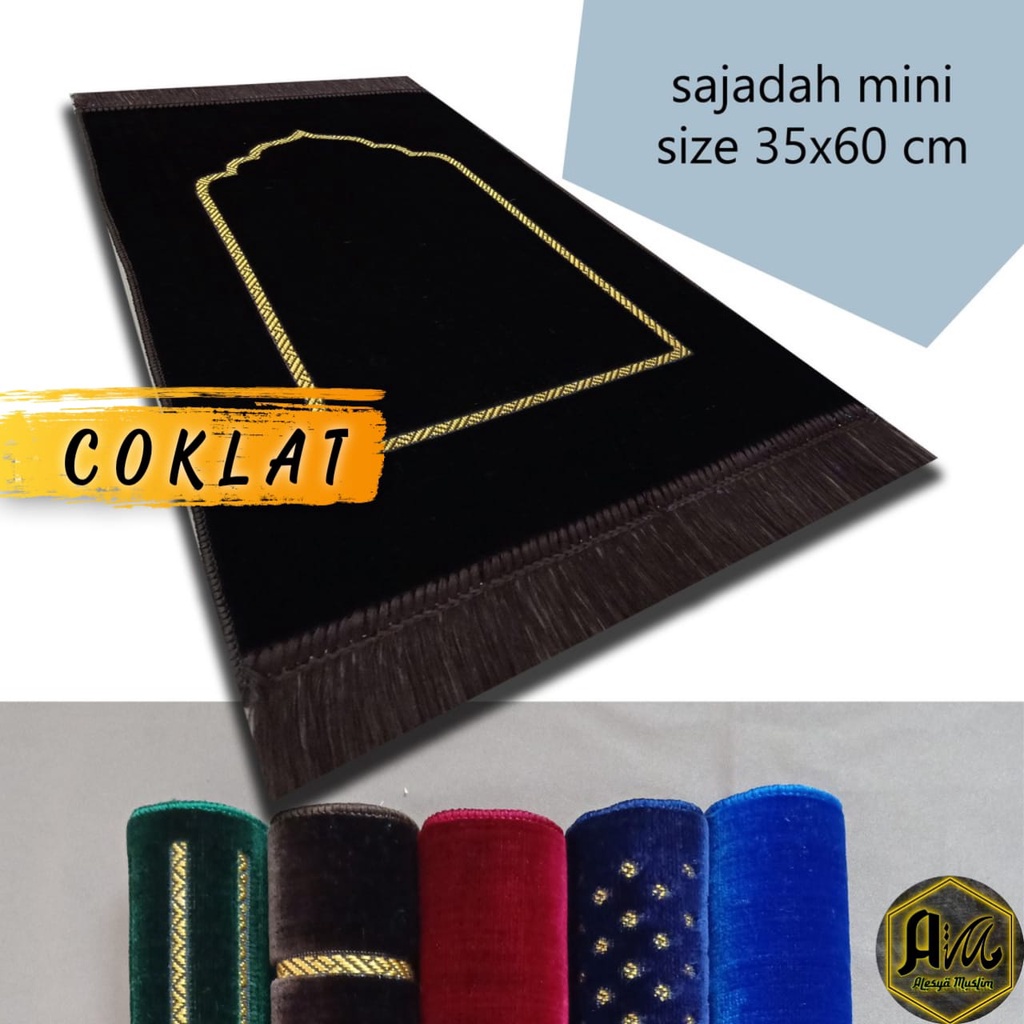 Sajadah muka polos 35 x 65 cm