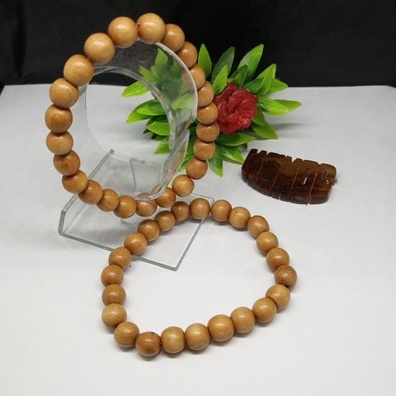 GELANG KAYU BIDARA ARAB SIDR 6mm-karet 8mm