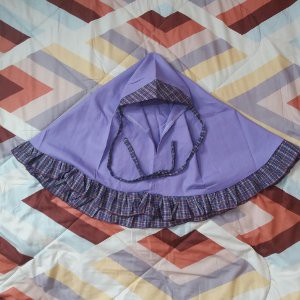 Jual Seragam Muslim Anak Tk   Baju Muslim Gamis TK Ungu Rompi kotak Berkualitas