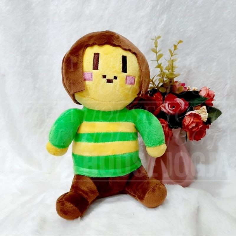 Boneka Chara Sans Undertale Girl Hijau Boneka Sans Undertale Chara Girl