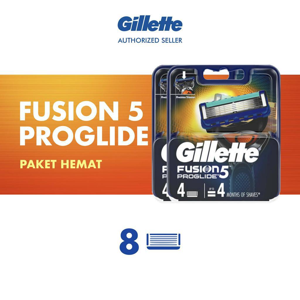 Gillette Pencukur Fusion 5 Proglide Pisau Cukur Isi Ulang - Isi 2