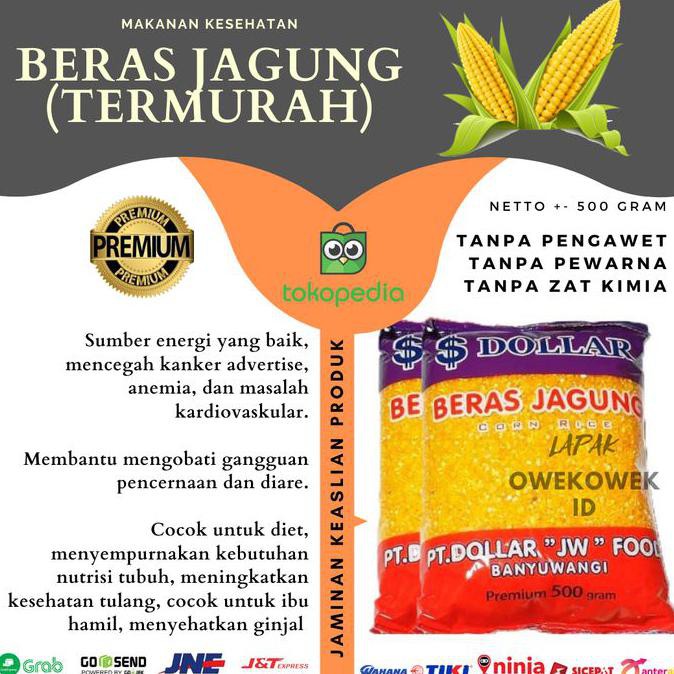 

BERAS- BERAS JAGUNG GROSIR CAP DOLLAR, TERMURAH SE-JABODETABEK -UNGGULAN.