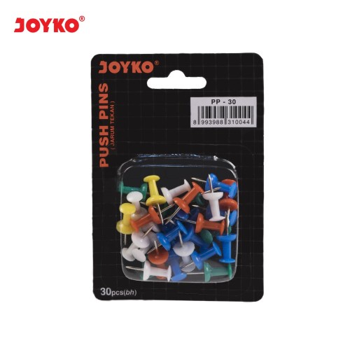 

Push Pin / Jarum Tekan / Paku Pin Joyko PP-30 isi 30 pcs / push pin / PP - 30