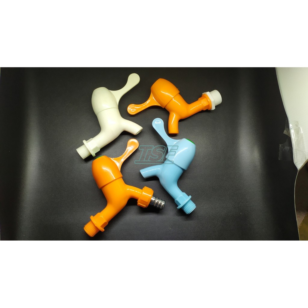 Keran Air Taman PVC / Keran Plastik PVC / Keran Plastik Engkol / Kran