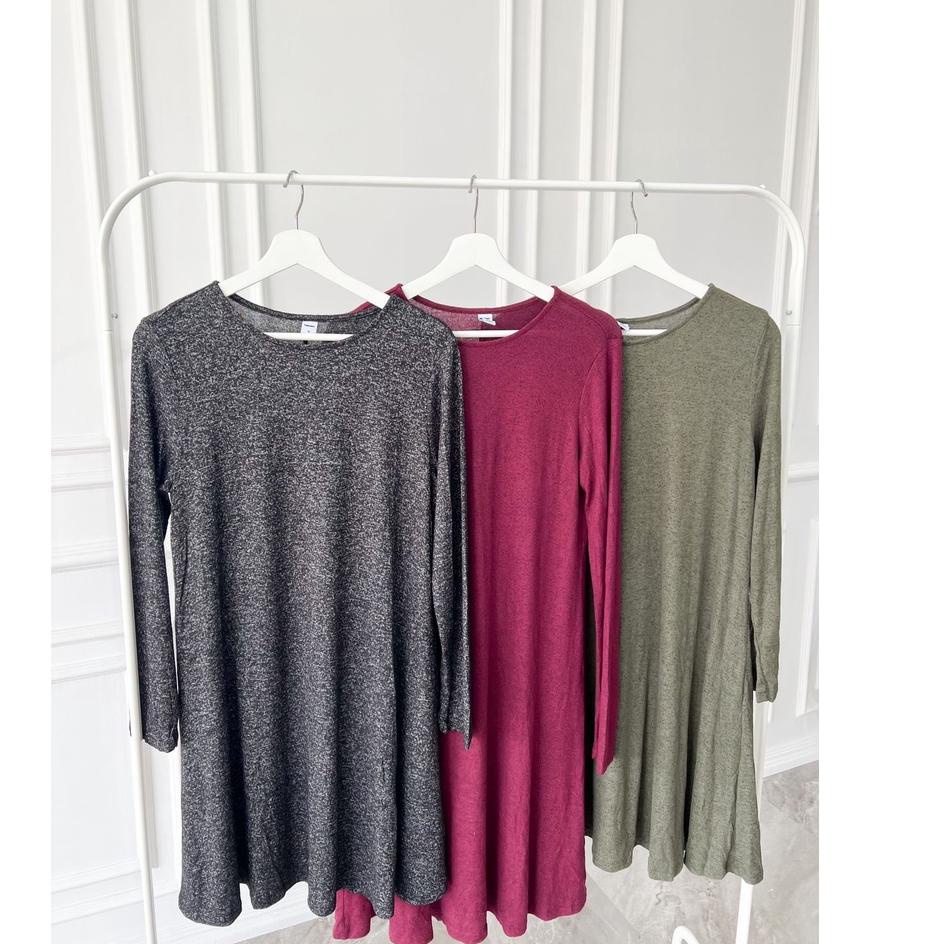 Sangat Nyaman.. Oldnavy Knitted Longsleeve Swing Dress