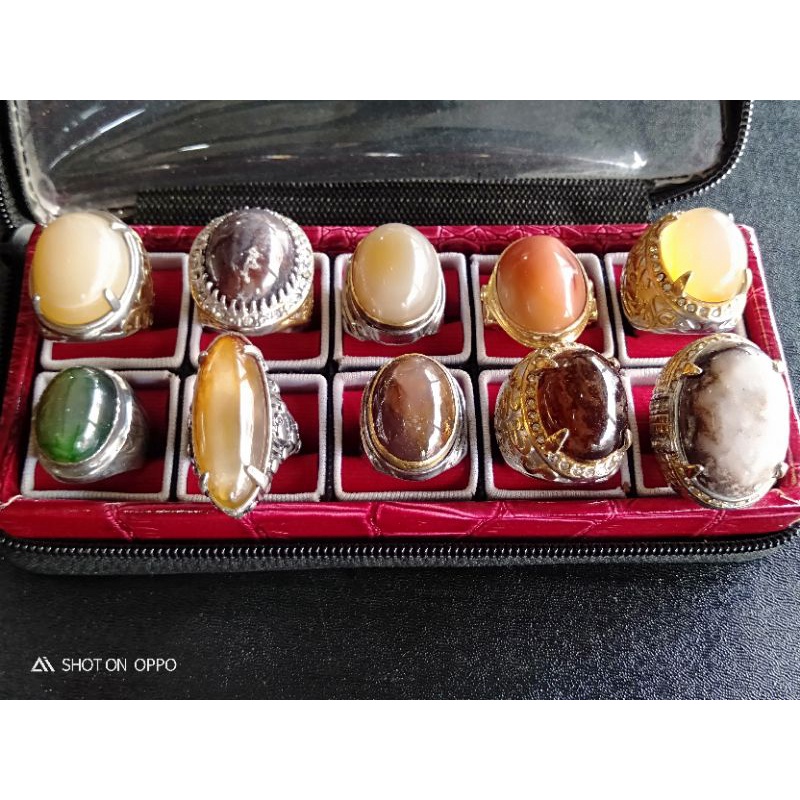 batu cincin akik asli +kotak cincin