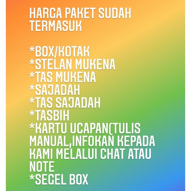 Gudang_mukenaku Hampers mukena kado mukena dewasa lengkap sajadah tasbih seserahan nikah kado guru kado lebaran