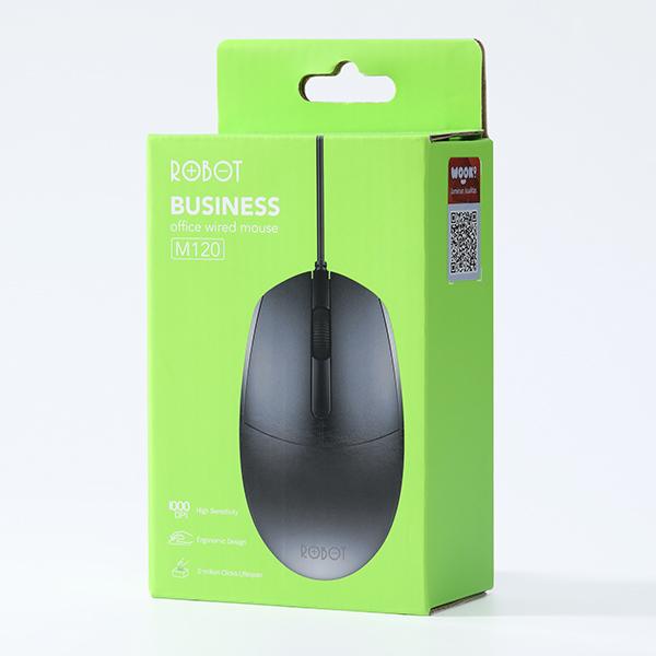 Robot M120 Mouse Laptop PC Office Wired Optical Mouse Komputer Kabel