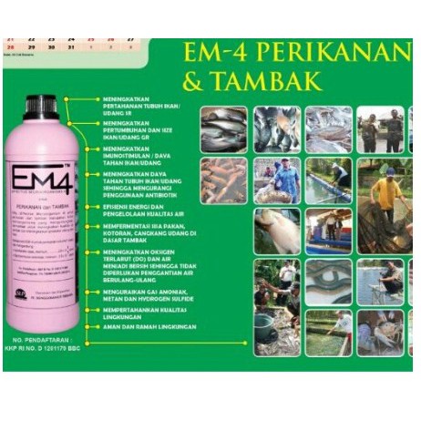 Pupuk Organik EM4 PINK Perikanan Tambak 1 Liter EM 4 Cair Fermentasi Murah