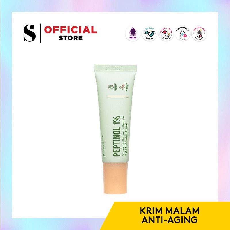 BPOM SOMETHINC PEPTINOL Granactive Retinoid + Peptide Night Moisturizer Creme Krim Malam Pelembab Wajah