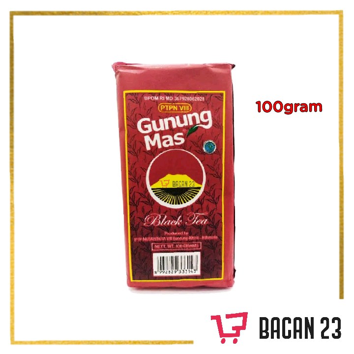 

Teh Gunung Mas (100gr) / Teh Seduh / Teh Bubuk / Bacan 23 - Bacan23