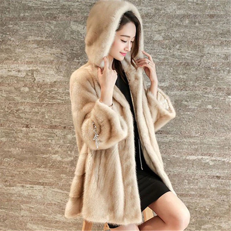 white plus size faux fur coat