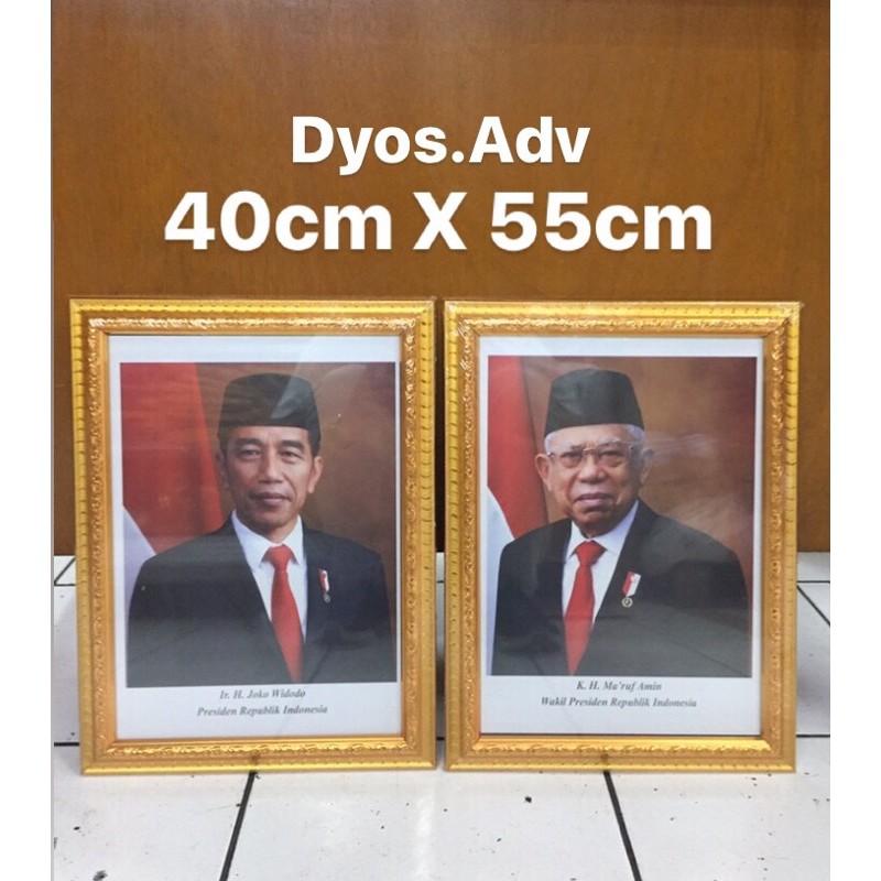 bingkai foto presiden wakil Frame 40x55 cm