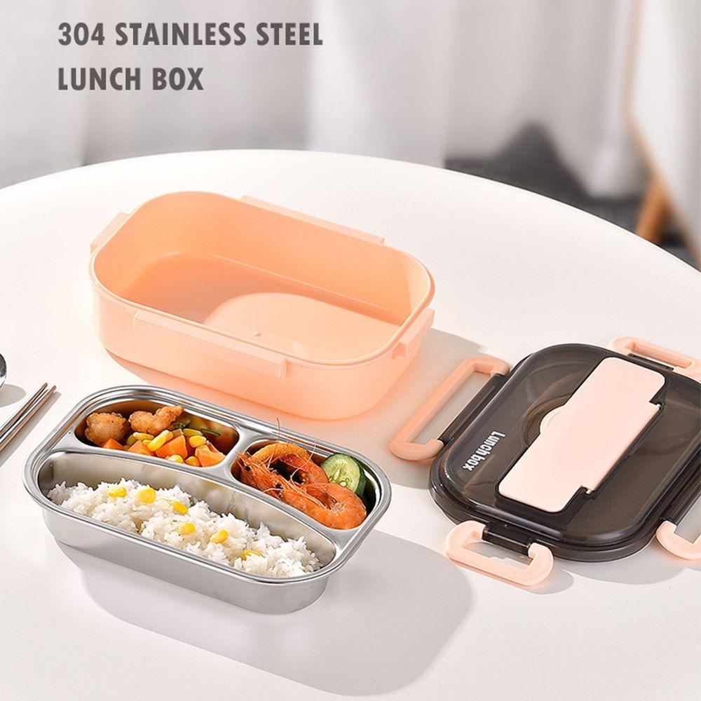 Solighter Lunchbox Portable Compartmentalized Containers Kotak Penyimpanan Piknik