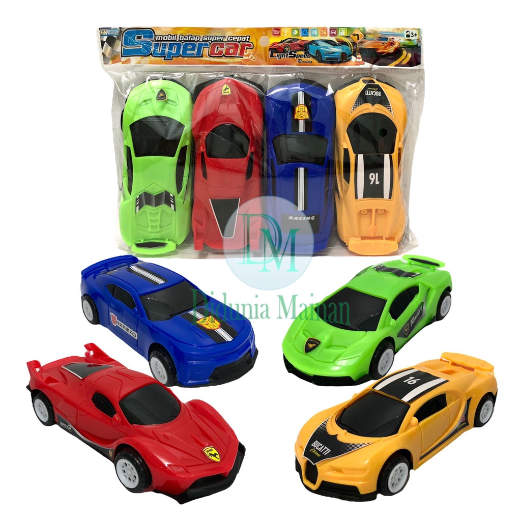 mainan mobil mobilan balap set anak laki laki racing sport car pull back