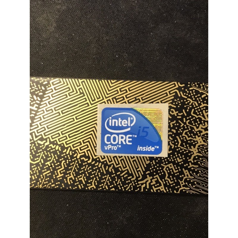 Sticker stiker logo Core i5 vPro gen1 ori