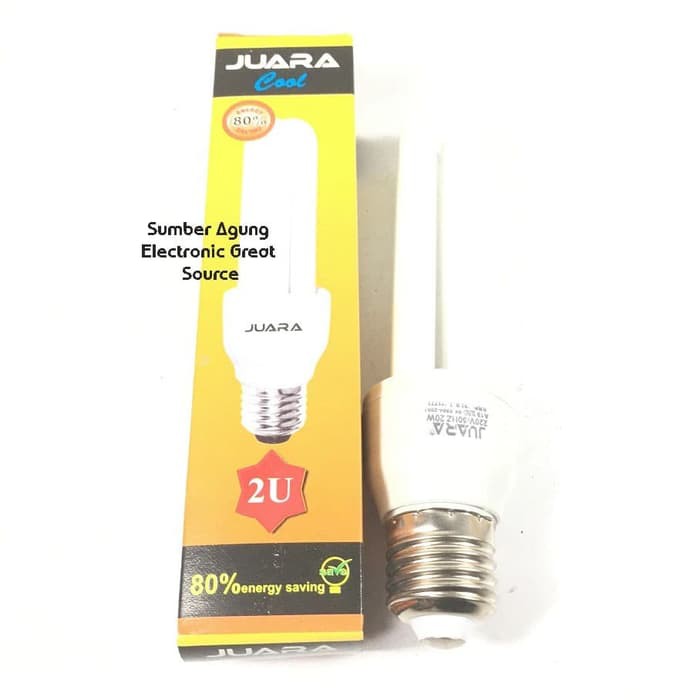 Lampu Jari Murah 2U Juara Cahaya Putih 80% Hemat Energi Murah Grosir