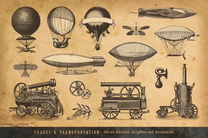 The Steampunk Vector Des Gn Kit - Vector Designs