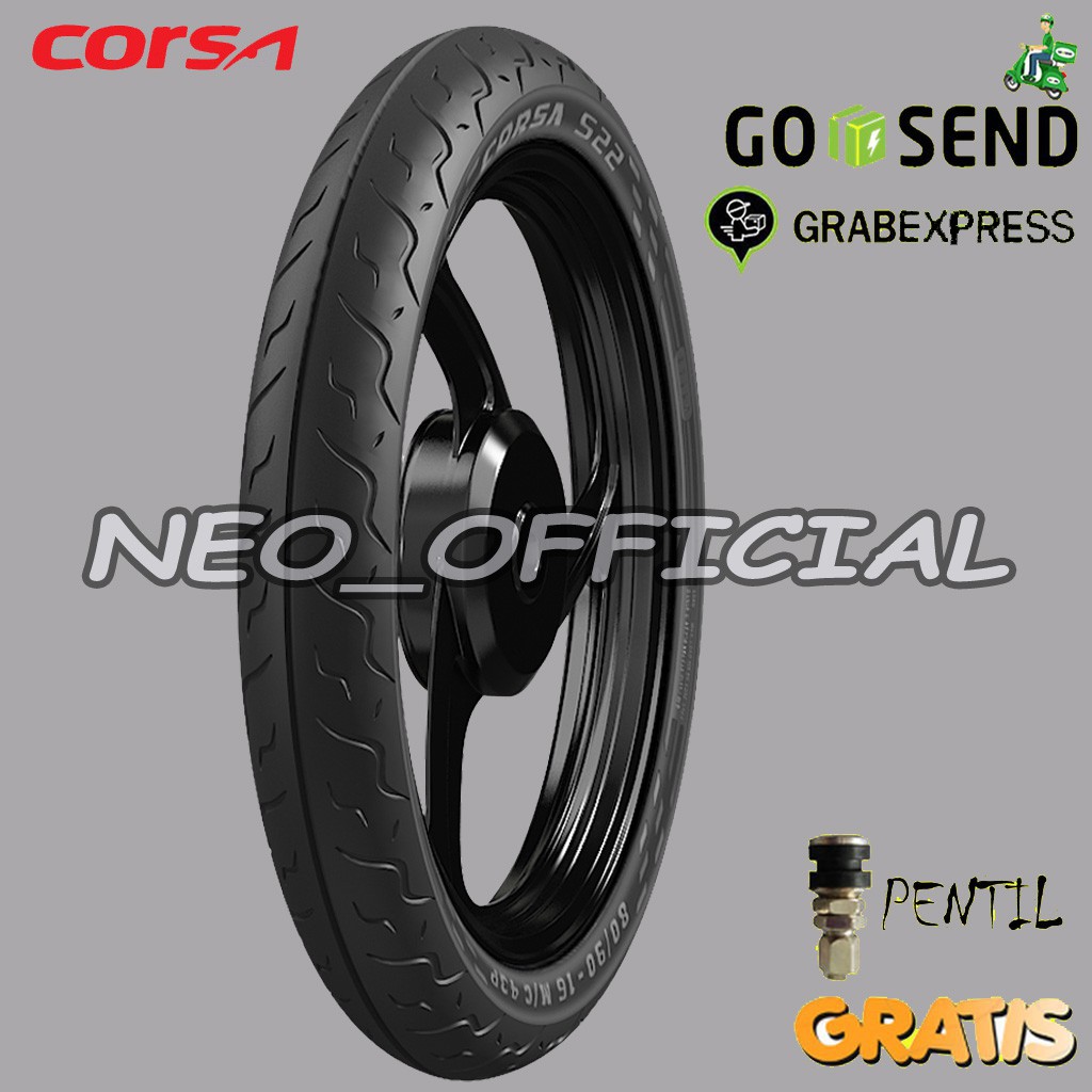 BAN MOTOR MATIC CORSA S22 80/90 RING 14 TUBELESS