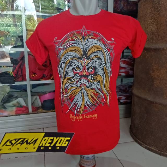 KAOS BUDAYA GANONG INDONESIA ORIGINAL PONOROGO JIEGEX BGF001 MERAH