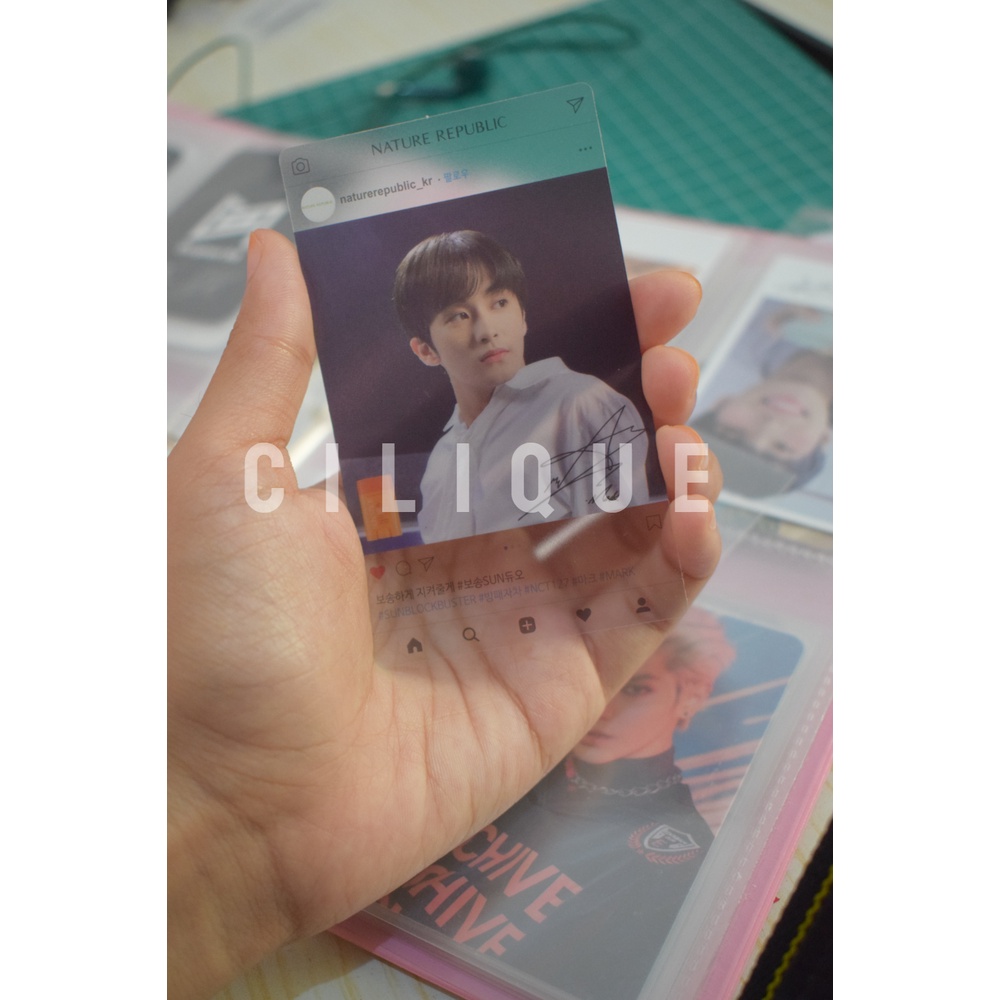 Clear PC Photocard Nature Republic Mark NCT 127