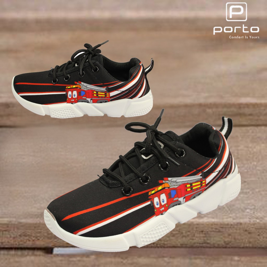 

Porto - Sepatu Sneakers Tali Anak Perempuan Anak Laki-laki Bayi Balita Sepatu Jalan AD302K