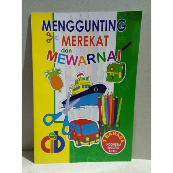 

menggunting merekat dan mewarnai